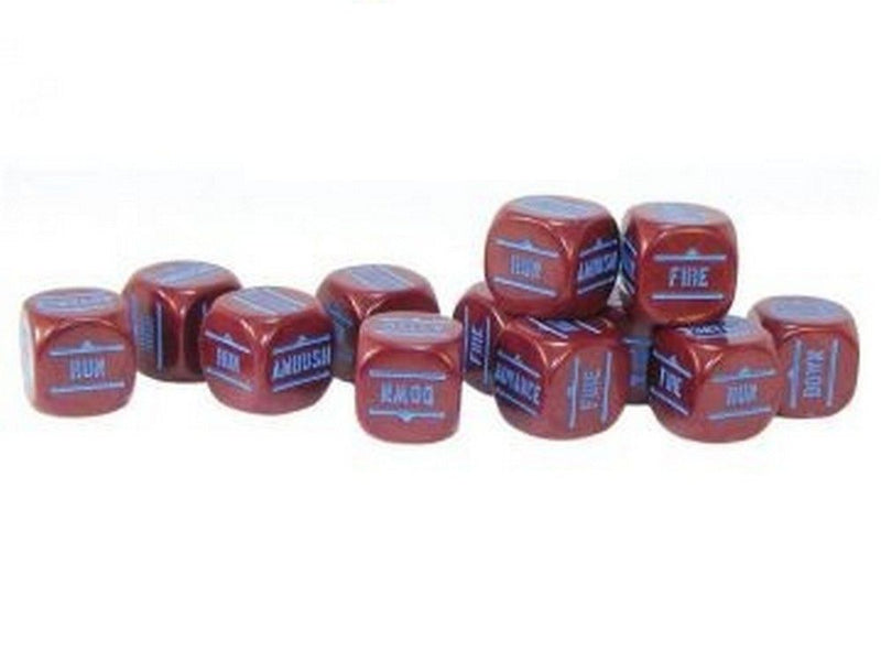 Bolt Action: Orders Dice Maroon