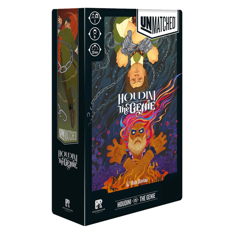 Box art of Unmatched Houdini and The Genie