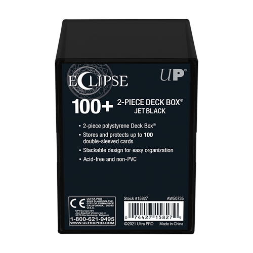 Jet Black Eclipse 2-Piece Deck Box