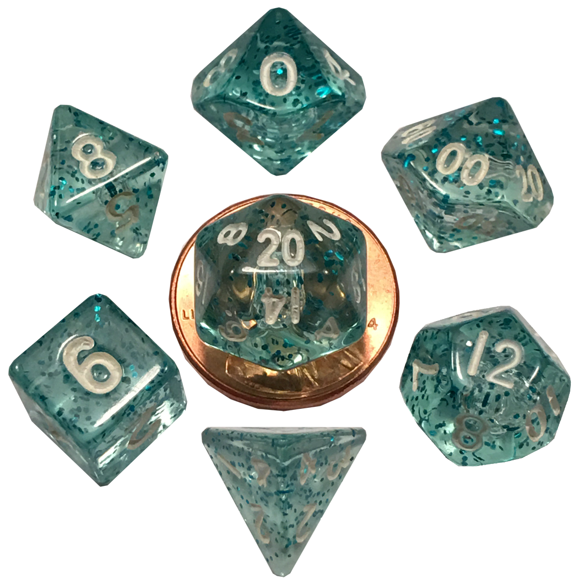 Mini Ethereal Light Blue Poly Set