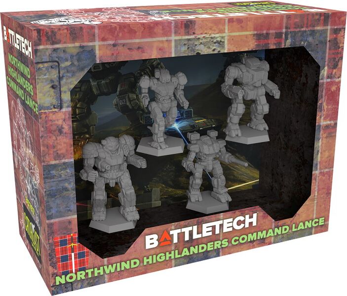 Picture of Battletech box featuring Northwind Highlands Command Lance