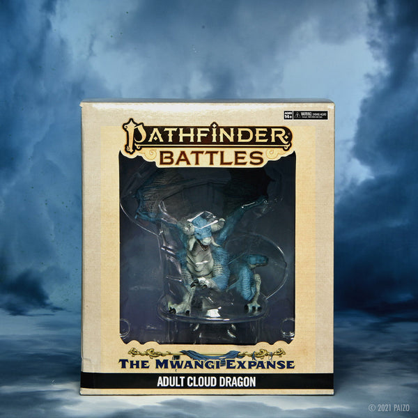 Pathfinder Battles: Adult Cloud Dragon Premium Figure – Huge 5" Pre-Painted RPG Miniature