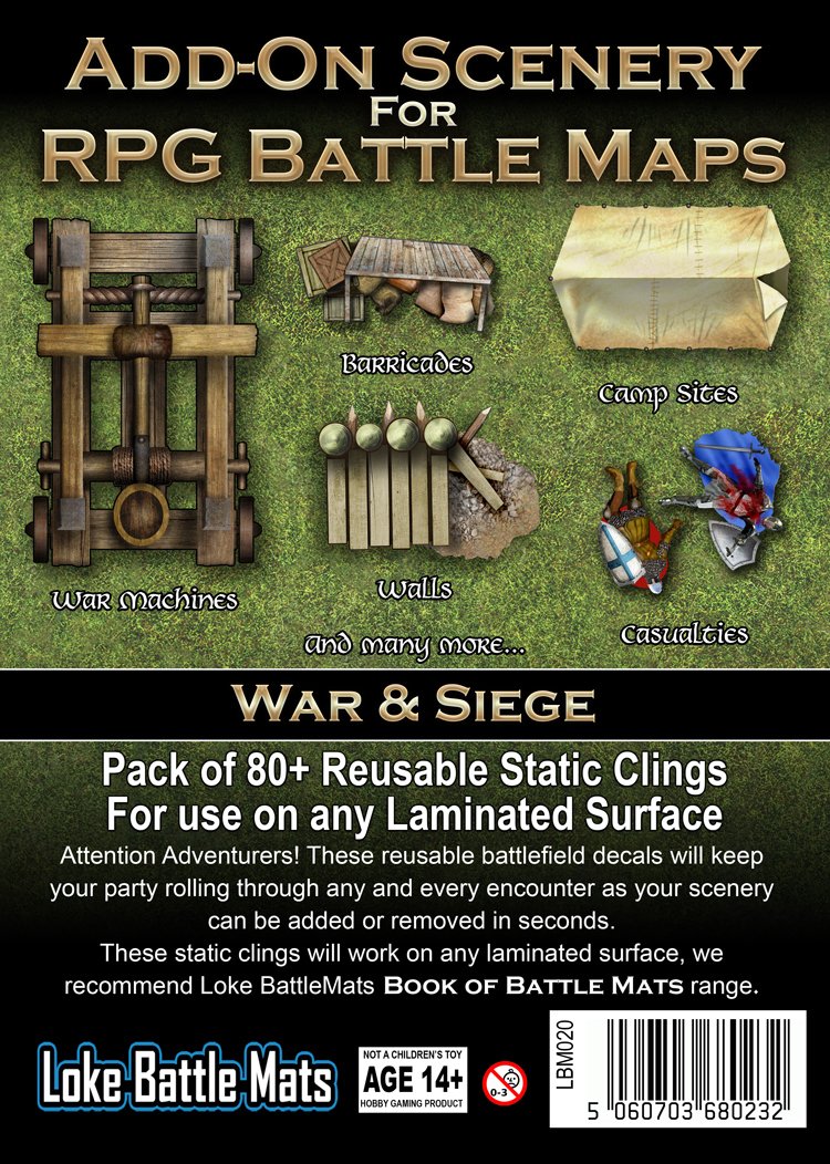 Battle Mats: Add on Scenery - War & Siege