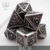 3D Retro Metal Poly Set