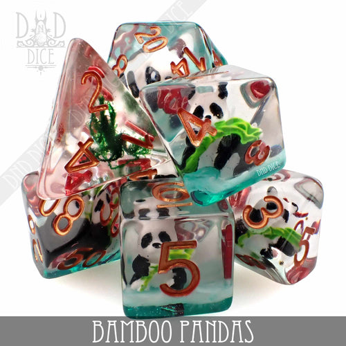 Bamboo Pandas Dice Set