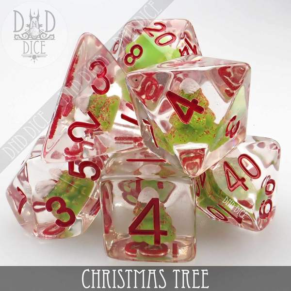 Christmas Tree Dice Set