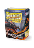Box art of Matte Black Non-Glare Dragon Shields (100)
