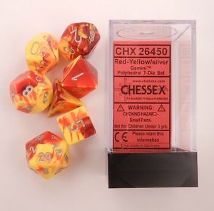 Gemini Red Yellow/Silver Poly Set