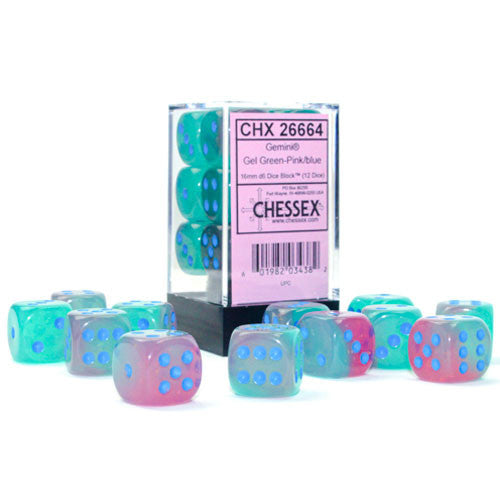 Gemini Green/Blue 16mm D6 Set