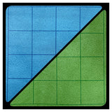 Battlemat: Reversible Squares Blue/Green  23 1/2" X 26"