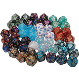 Bag of 50 Mini Assorted D20s