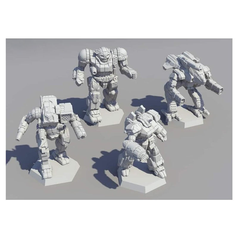 Battletech: Direct Fire Lance miniatures