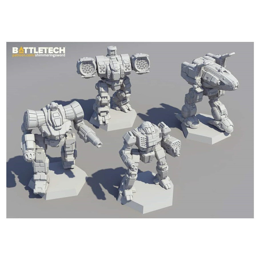 BattleTech: Inner Sphere Fire Lance 3D renders