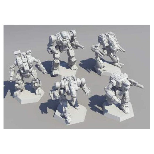 3D render of BattleTech: Clan Striker Star miniatures