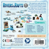 The back of the box of Rivers and Rafts expansion