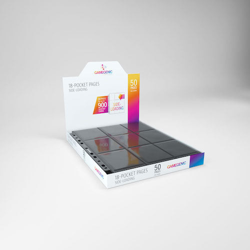 18-Pocket Black Side-Loading Pages