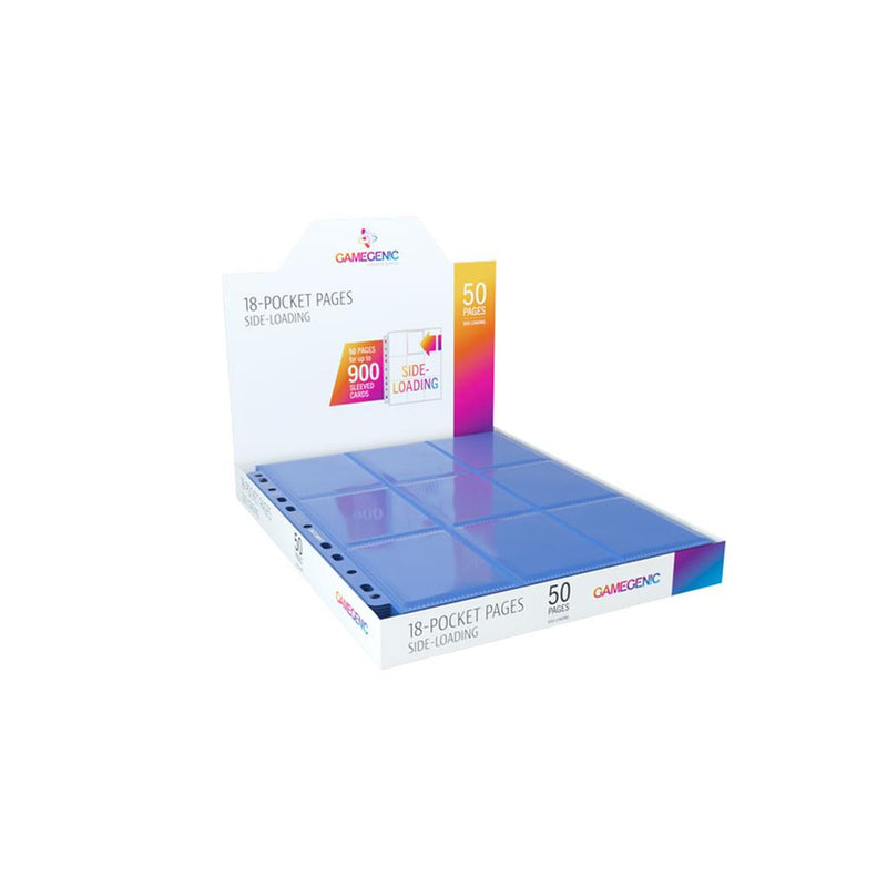 18-Pocket Blue Side-loading Pages
