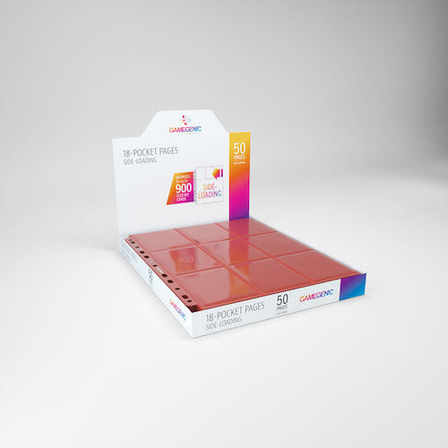 18-Pocket Red Side-Loading Pages