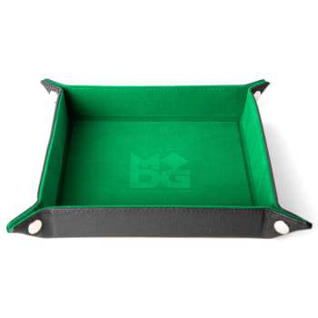 Green Velvet Folding Dice Tray