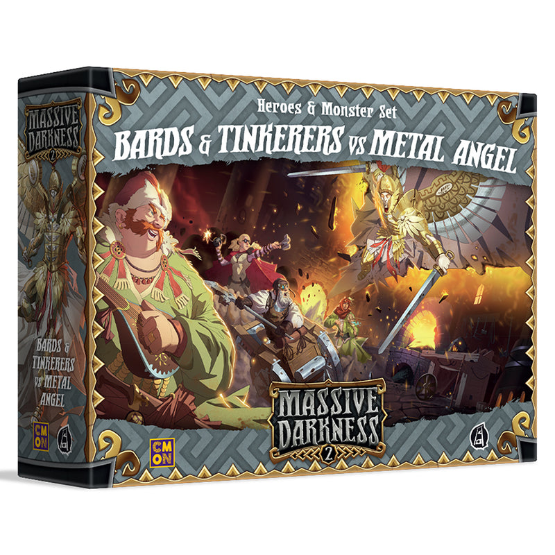 Box art of Massive Darkness 2: Bards & Tinkerers Vs Metal Angel
