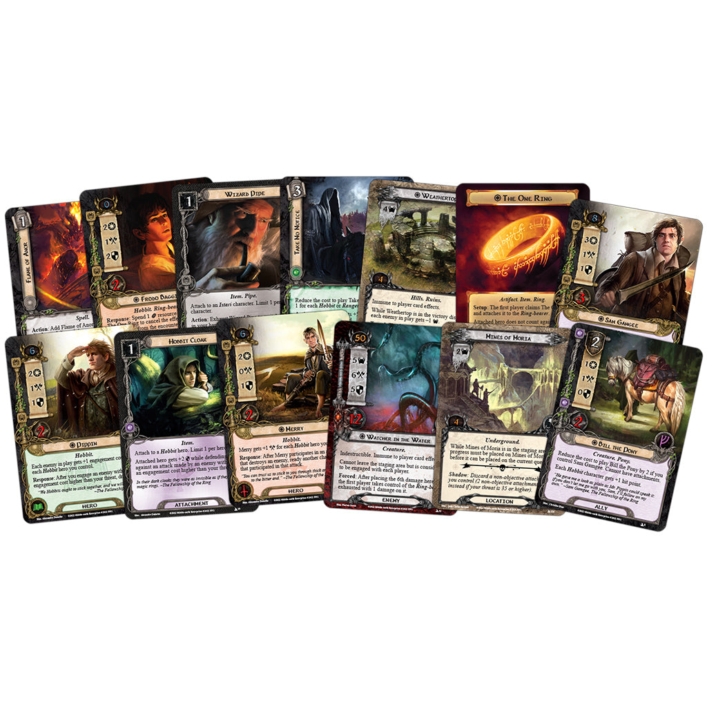 LotR LCG: The Fellowship of the Ring Saga Expansion card samples
