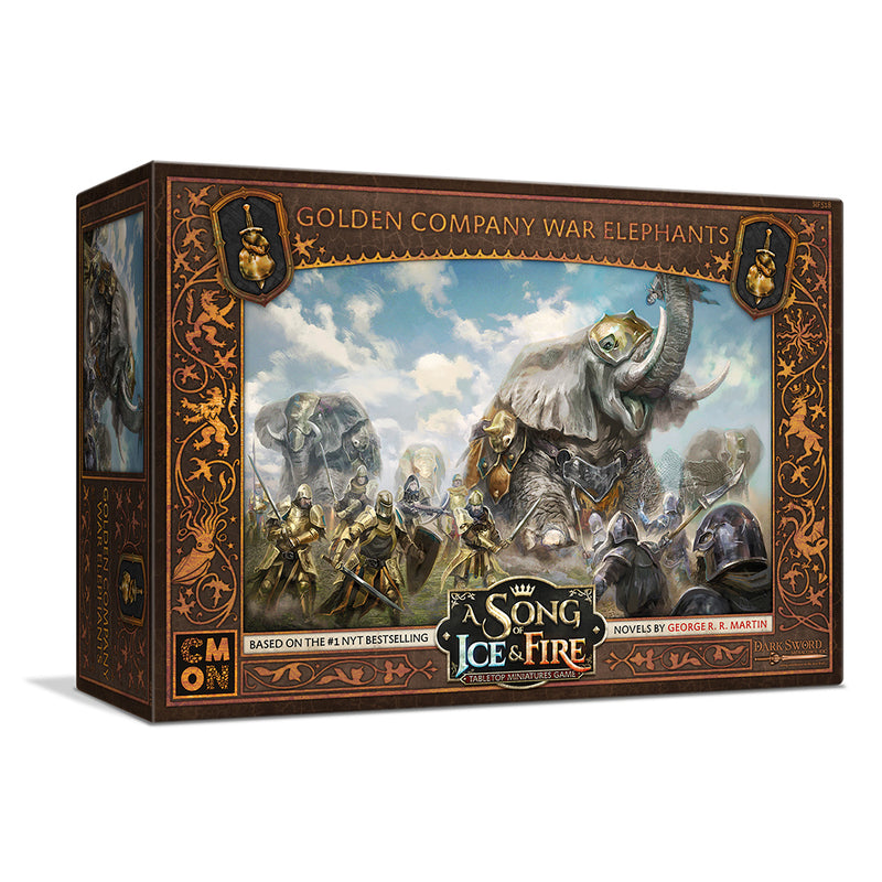 Box art of ASOIF: Neutral Golden Company Elephants