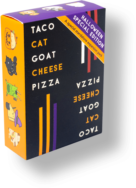 Box art of Taco Cat Goat Cheese Pizza: Halloween Ed