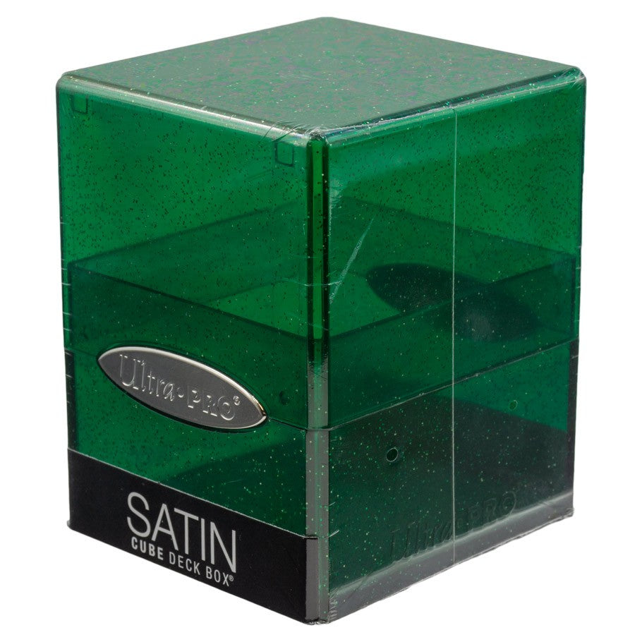 Glitter Green Satin Deck Box
