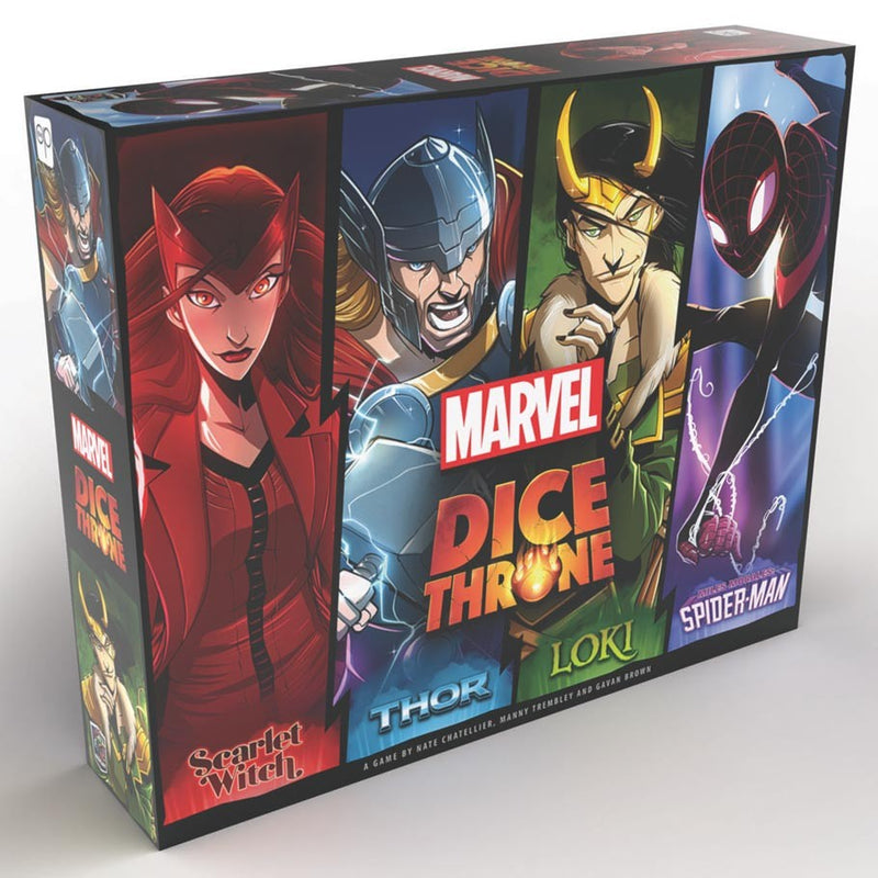 Marvel Dice Throne: Scarlet Witch, Thor, Loki and Spider-Man