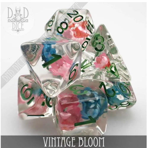 Vintage Bloom Dice Set