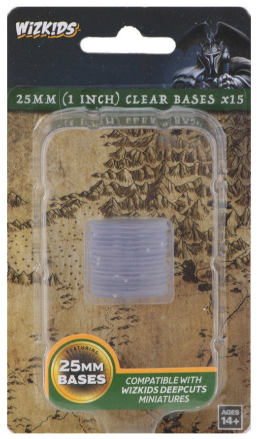 25mm Clear Round Bases