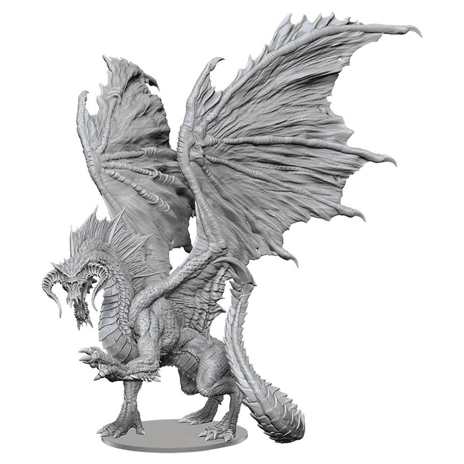 Adult Black Dragon 3D render