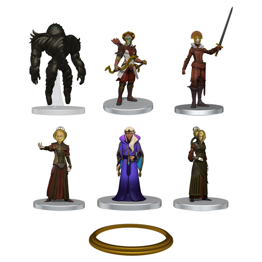 3D renders of miniatures found in Showdown Setting: The Temple of Light