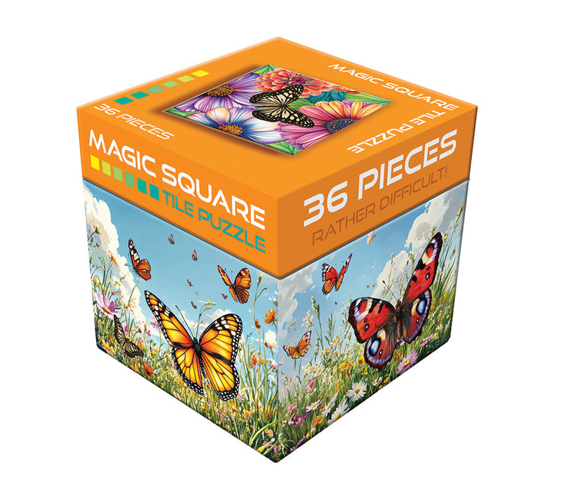 Magic Square Puzzle: Butterflies (36pc)