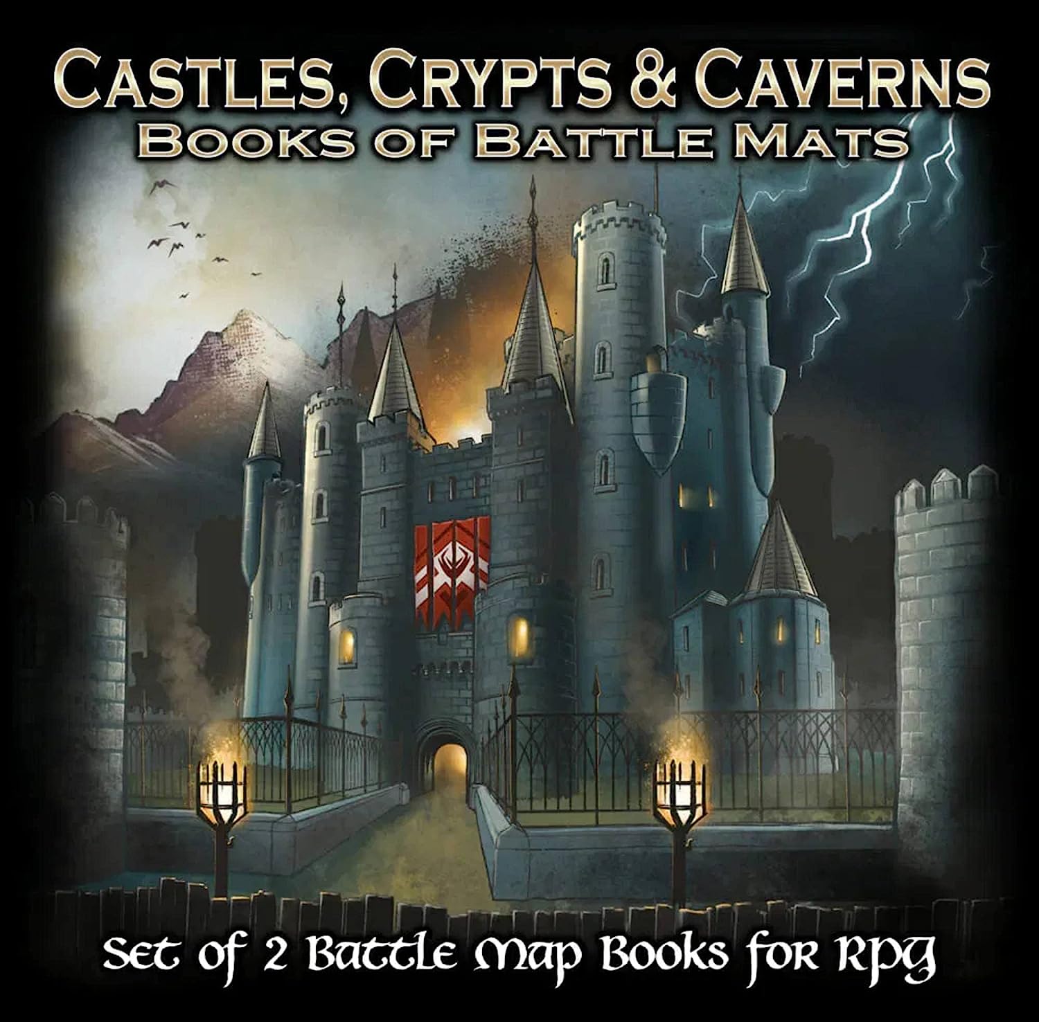 Castles, Crypts & Caverns Book of Battle Mats
