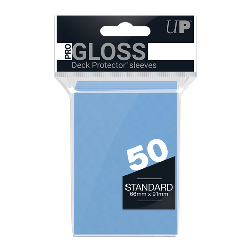 light blue card sleeves Clear Matte Ultra PRO Matte Card Sleeves 60 Small Deck Protectors, Japanese Size, Non-Glare Ultra Pro Deck Protector Easy shuffle Ultra Pro LIGHT BLUE Pro-Matte