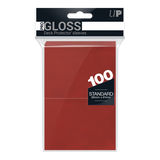 Red Pro-Gloss Deck Sleeves [100]