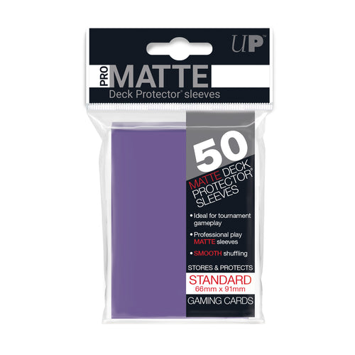 Purple Pro-Matte Deck Sleeves [50]