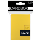 Ultra Pro Card Box: Yellow - PRO-15+ (3-pack)