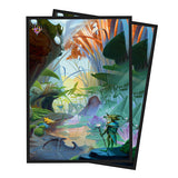 MtG Sleeves: Bloomburrow - Island [100]