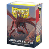 Dragon Shield: Crimson & Silver Dual Matte [100]