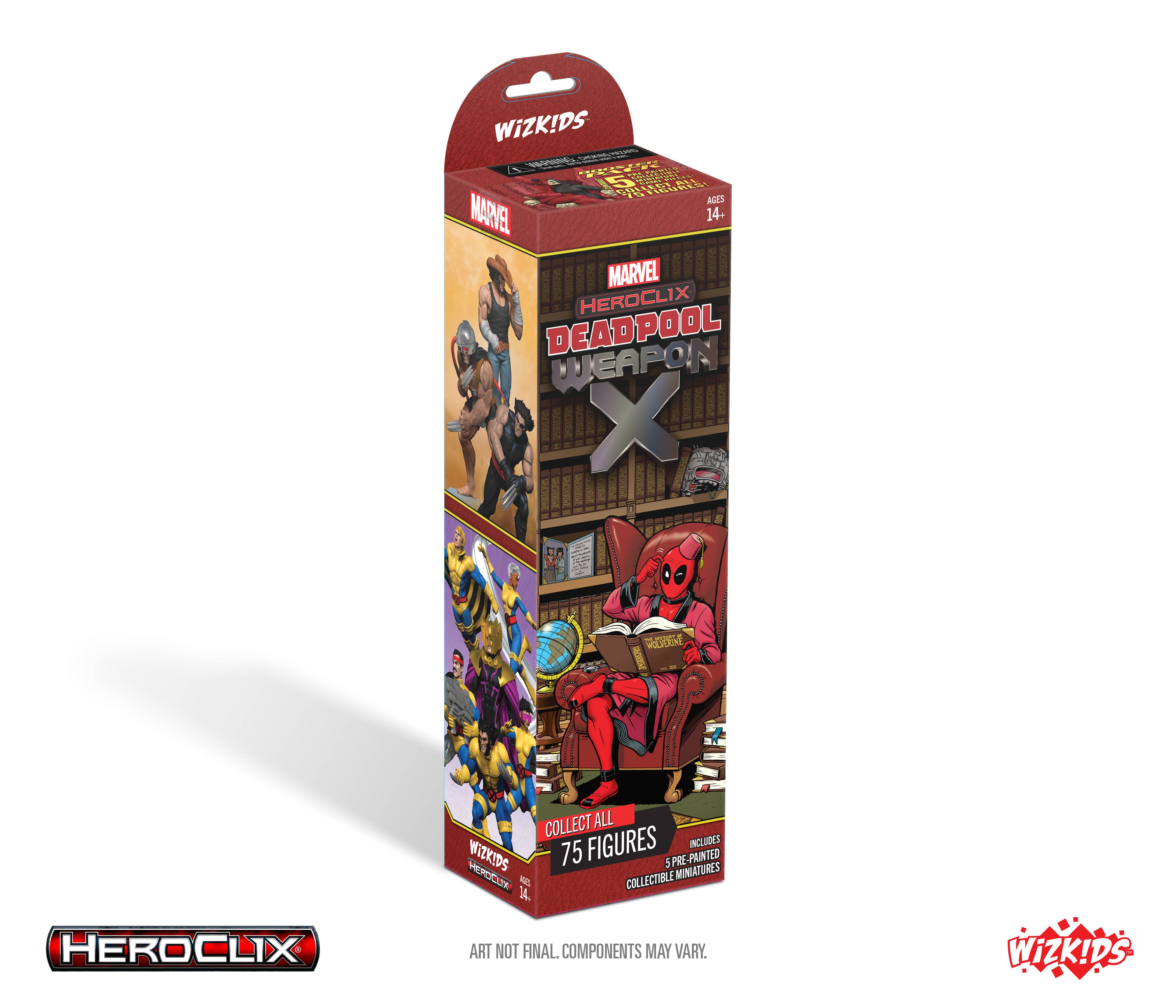 HeroClix: Deadpool Weapon X Booster (10) The Guardtower HeroClix: Deadpool Weapon X Booster (10) The Guardtower