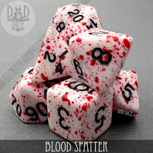 Blood Splatter Dice Set