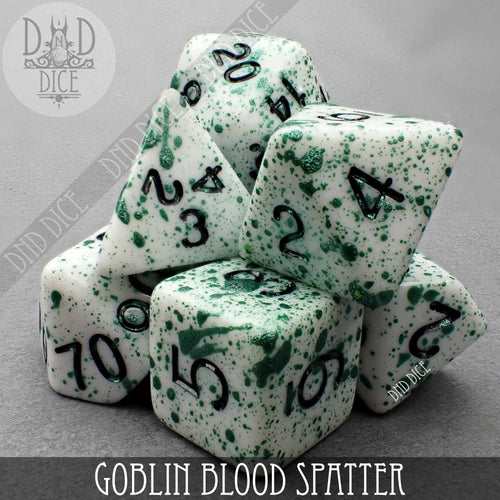 Goblin Blood Splatter Dice Set
