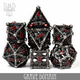 Grave Domain Hollow Metal Dice Set