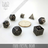 Mini Metal Noir Dice Set