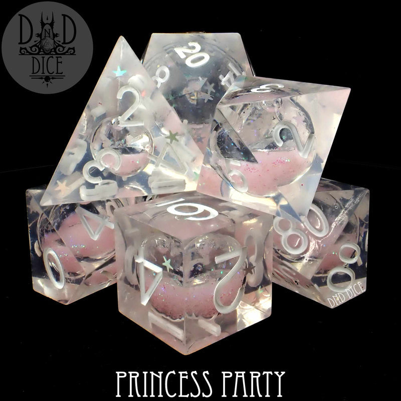 Princess Party Liquid Core Dice Set