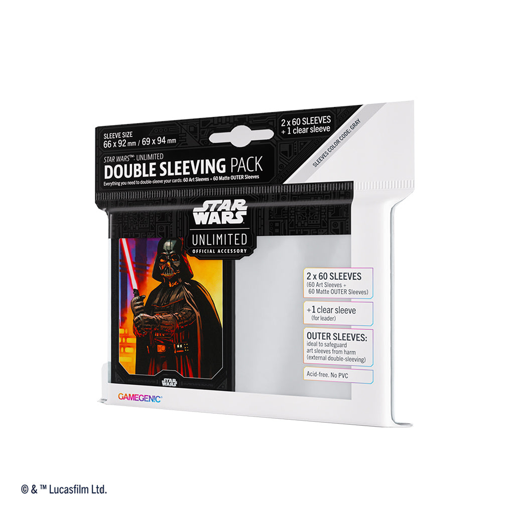 swu card sleeves SWU Double Sleeving Pack: Darth Vader