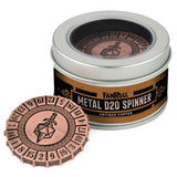 Metal d20 Spinner: Antique Copper