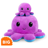 BIG Purple/Blue Reversible Octopus Plushie
